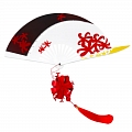 Geisha Accessory Fan (White Red Gold) from Identity V