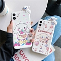Handmade Bianco Japanese Cane with Orso with Cake 3D Telefono Case for iPhone 78 Plus se2 X Xs XR XsMax 11 12 mini Pro Max Cosplay