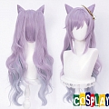Genshin Impact Keqing Peluca (2nd, Long Curly, Purple)