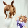Uma Musume Pretty Derby Taiki Shuttle Perruque (Short Brown Pony Tail)