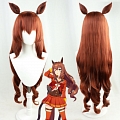 Uma Musume Pretty Derby Maruzensky Perruque (Long Brown, with Ears)