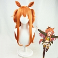 Mayano Top Gun Wig (Long Straight Orange, with Ears) from Pretty Derby