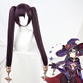 Mona Wig (2nd, Long, Straight, Purple, Pony Tails) from Genshin Impact