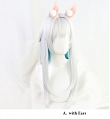 Rosmontis Wig (Long Straight Silver) from Arknights