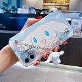 Handmade ブルー Japanese 犬 3D Chain 電話番号 Case for iPhone 678 Plus se2 X Xs XR XsMax 11 12 mini Pro Max コスプレ