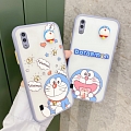Handmade 3D Timide Relax Japanese bleu Chat Téléphone Case for Samsung S20 21 30 Plus Ultra et A M Series Cosplay