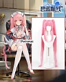 Azur Lane Perseus Perruque (2nd, Long Straight Pink, Pony Tail)