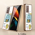 Handmade ポケモン Turtle 電話番号 Case for Samsung Galaxy Z Fold 2 コスプレ (W21)