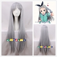 Hideri Cosplay Costume Wig (3rd, Long Straight Silver) from Blend S