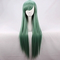 Hoshiguma Cosplay Costume Wig (Long Straight Green) from Arknights