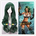 Aphrodite Cosplay Costume Wig (Long Curly Green) from Aphrodite IX