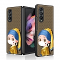 Handmade Colorful Famous Paintings Téléphone Case for Samsung Galaxy Z Fold 2 et Z Fold 3 Cosplay (5G)
