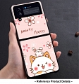 Handmade 푸른 Sheep 자 담홍색 Rabbit Strawberry Dinosaur Lucy Flower Cat 전화 Case for Samsung Galaxy Z Flip 과 Z Flip 3 코스프레 (5G)