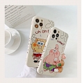 Handmade Cute Bob Patrick Animals White Phone Case for iPhone 78 Plus se2 X Xs XR XsMax 11 12 13 mini Pro Max