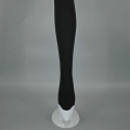 Black Thigh High Stockings with White Ruffles Stockings