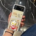 Handmade Cute Cartoon Japanese Hero Boys 3D Clear Transparent Thin Telefone Case for Samsung Galaxy Z Flip e Z Flip 3 Cosplay (5G)