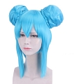 Cosplay Short Blue Twin Buns Wig (015)