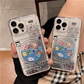 Coniglio Orso Cane Duck Animals Glitters Clear Telefono Case for iPhone 78 Plus X Xs XR XsMax 11 12 13 14 Plus Pro Max Cosplay