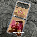Japanese Moon 3D Girls Mirror Rose Золото Colorful Телефон Case for Samsung Galaxy Z Flip 3 Косплей (5G)