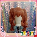 Angelina (Arknights) Wig (Brown, Medium, Twin Pony Tails with Ears) from Arknights
