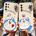 Handmade Cute Cartoon Japanese синий розовый Cat 3D Animals Телефон Case for for Samsung S21 Plus FE Ultra NOTE 10 Косплей