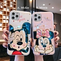 Mouse 3D Glitters Animals Blanc Rose Téléphone Case for iPhone 78 Plus se2 X Xs XR XsMax 11 12 mini Pro Max Cosplay