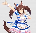 Hishi Akebono Wig (with Ears) from Uma Musume Pretty Derby