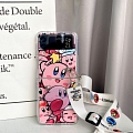 Japanese Pink Monster 3D Animals Holder with Strap Phone Case for Samsung Galaxy Z Flip and Z Flip 3 and Z Flip 4 (5G)