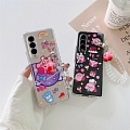 Japanese Rosa Monster with Chain Clear Telefon Case for Samsung Galaxy Z Fold 3 4 5 Cosplay (5G)