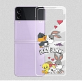 Bunny Hase Duck Animals Clear Hart Telefon Case for Samsung Galaxy Z Flip und Z Flip 3 Cosplay (5G)