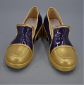 Twisted Wonderland Azul Ashengrotto Zapatos (Purpura, Golden)
