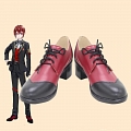 Twisted Wonderland Riddle Rosehearts chaussures (Red Black, Uniform)