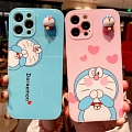 Japanese ブルー ネコ 3D Animals ブルー ピンク 電話番号 Case for iPhone 7 8 Plus se2 X Xs XR XsMax 11 12 Pro Max コスプレ