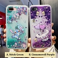 Green Purple Glitter Japanese Dog Blue Monster Clear Phone Case for iPhone 6 7 8 s Plus se2 X Xs XR XsMax 11 12 mini Pro Max