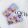 Rosa Bear Boy Toys Animals Family Roxa Clear Telefone Case for iPhone X Xs XR XsMax 11 12 13 Pro Max Cosplay