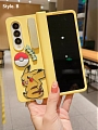 Japanese желтый Monster 3D Animals Телефон Case for Samsung Galaxy Z Fold 3 а также Z Fold 4 Косплей (5G)