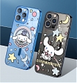 Japanese Blanc Chien Animals Clear bleu Noir Rouge Téléphone Case for iPhone 11 12 13 14 Plus Pro Max Cosplay