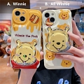 miel Ours 3D Glitters Animal Holder Jaune Téléphone Case for iPhone X XS XR XsMax 11 12 13 14 Plus Pro Max Cosplay