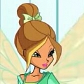 Flora Cosplay Costume (Green Dress) from Winx Club