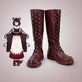 Inui Toko Shoes (Dark Brown Boots) from Virtual YouTuber vTuber