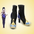 Genshin Impact Yelan Scarpe (Nero, Gold, 827)