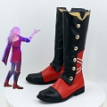 Nagisa Ran Shoes (Black Red Boots) from Ensemble Stars